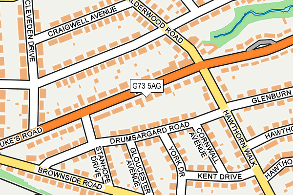 G73 5AG map - OS OpenMap – Local (Ordnance Survey)