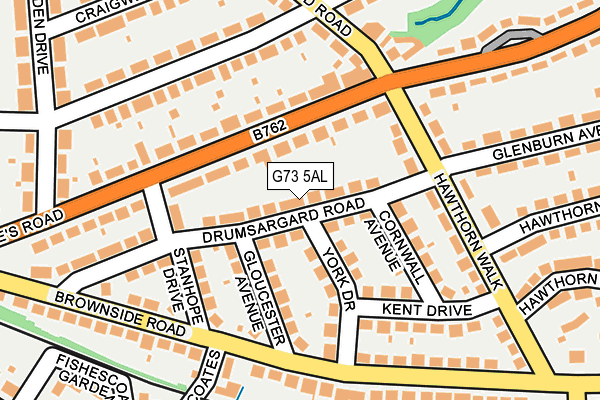 G73 5AL map - OS OpenMap – Local (Ordnance Survey)