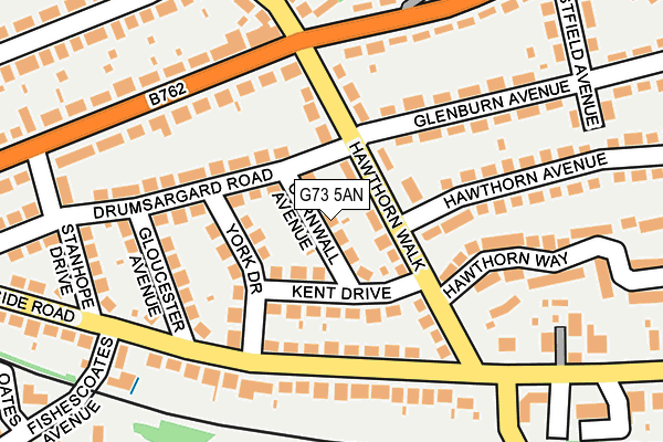 G73 5AN map - OS OpenMap – Local (Ordnance Survey)