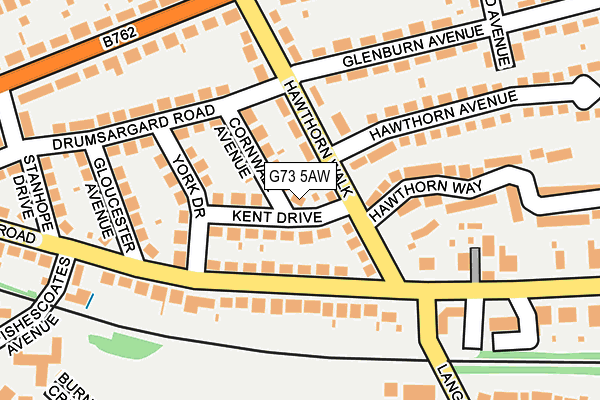 G73 5AW map - OS OpenMap – Local (Ordnance Survey)
