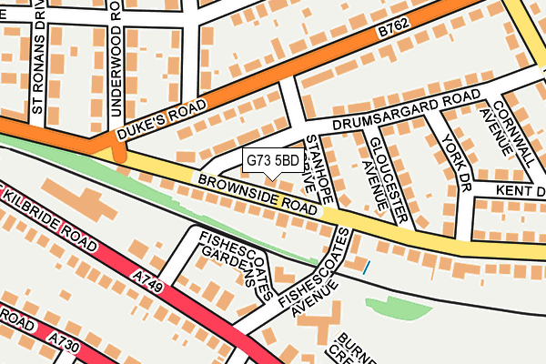 G73 5BD map - OS OpenMap – Local (Ordnance Survey)