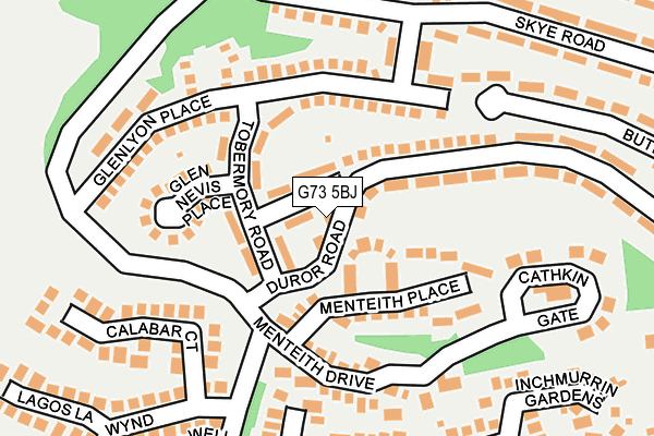 G73 5BJ map - OS OpenMap – Local (Ordnance Survey)