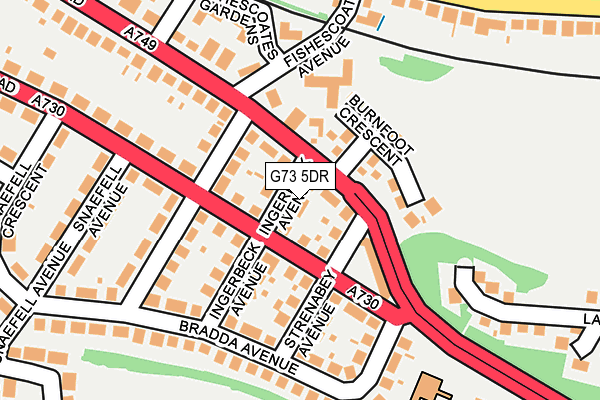 G73 5DR map - OS OpenMap – Local (Ordnance Survey)