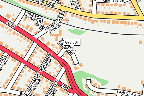 G73 5DT map - OS OpenMap – Local (Ordnance Survey)