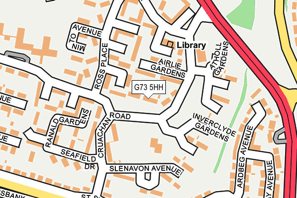 G73 5HH map - OS OpenMap – Local (Ordnance Survey)