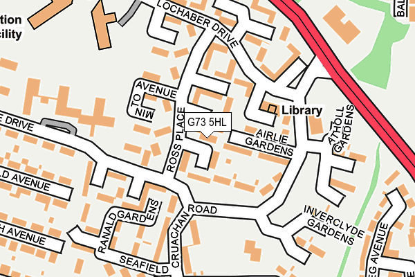 G73 5HL map - OS OpenMap – Local (Ordnance Survey)