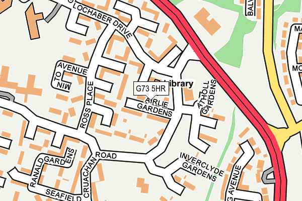 G73 5HR map - OS OpenMap – Local (Ordnance Survey)