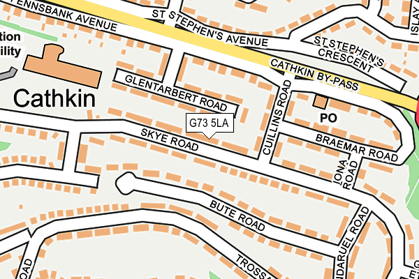 G73 5LA map - OS OpenMap – Local (Ordnance Survey)