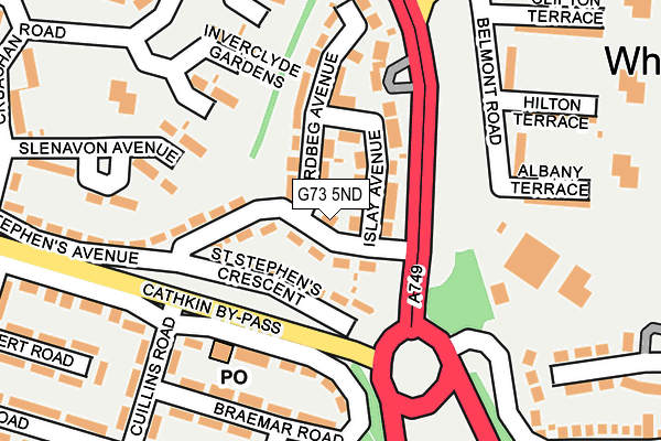 G73 5ND map - OS OpenMap – Local (Ordnance Survey)