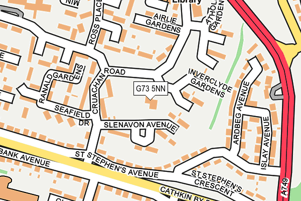 G73 5NN map - OS OpenMap – Local (Ordnance Survey)