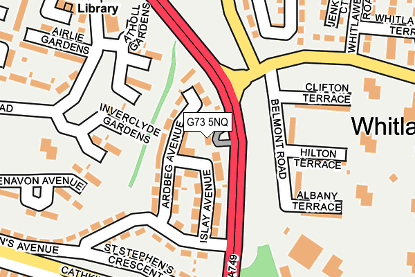 G73 5NQ map - OS OpenMap – Local (Ordnance Survey)