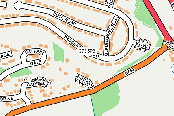 G73 5PB map - OS OpenMap – Local (Ordnance Survey)