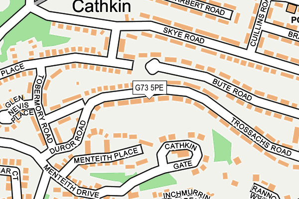 G73 5PE map - OS OpenMap – Local (Ordnance Survey)