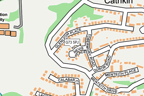 G73 5PJ map - OS OpenMap – Local (Ordnance Survey)
