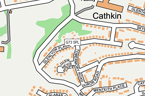 G73 5PL map - OS OpenMap – Local (Ordnance Survey)