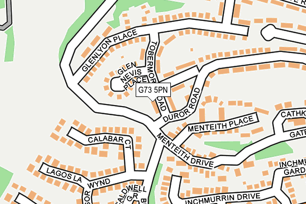 G73 5PN map - OS OpenMap – Local (Ordnance Survey)