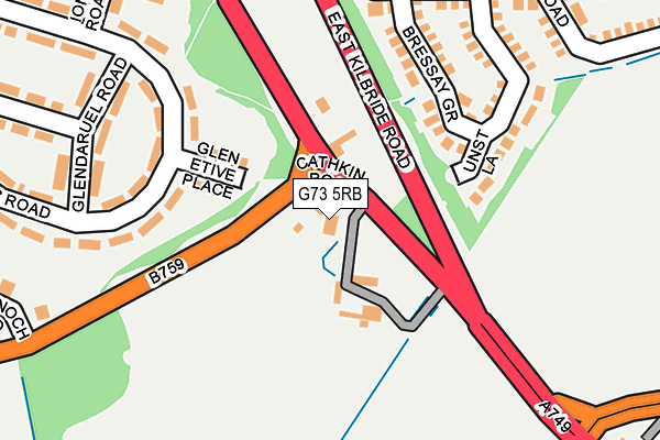 G73 5RB map - OS OpenMap – Local (Ordnance Survey)