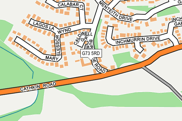 G73 5RD map - OS OpenMap – Local (Ordnance Survey)