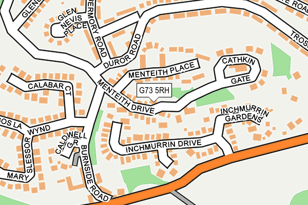 G73 5RH map - OS OpenMap – Local (Ordnance Survey)