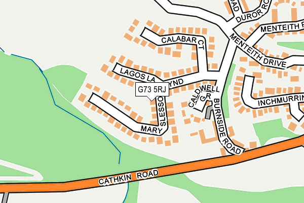 G73 5RJ map - OS OpenMap – Local (Ordnance Survey)