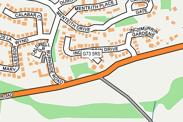 G73 5RS map - OS OpenMap – Local (Ordnance Survey)
