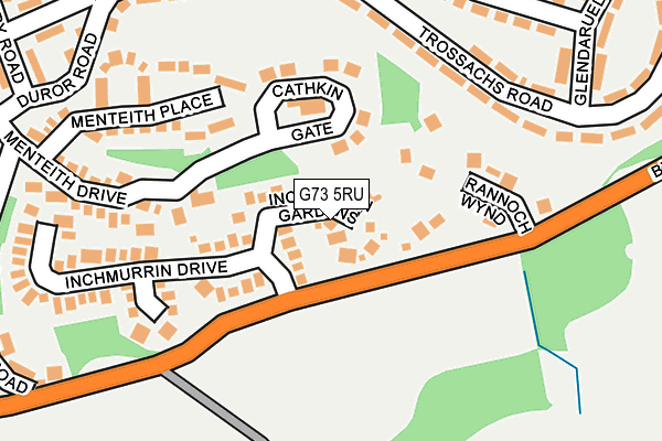 G73 5RU map - OS OpenMap – Local (Ordnance Survey)