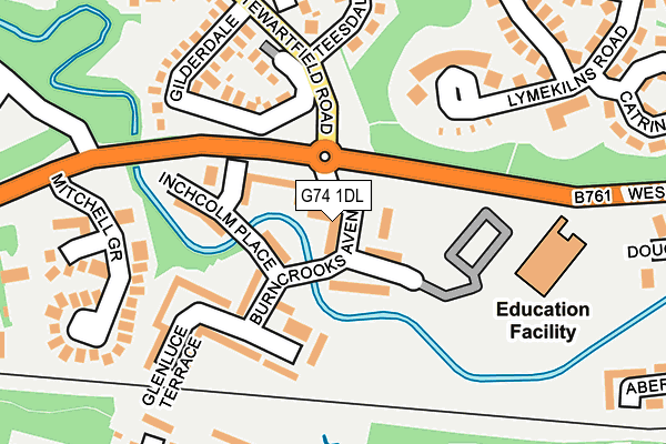 G74 1DL map - OS OpenMap – Local (Ordnance Survey)