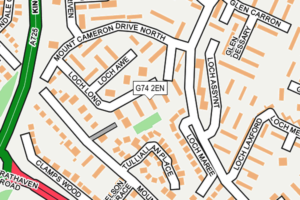 G74 2EN map - OS OpenMap – Local (Ordnance Survey)