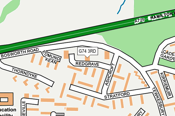 G74 3RD map - OS OpenMap – Local (Ordnance Survey)