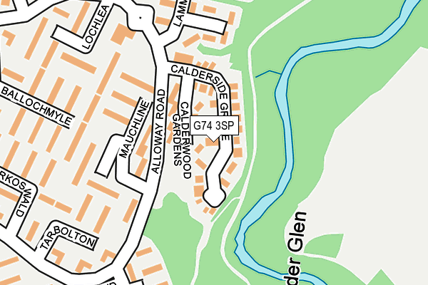 G74 3SP map - OS OpenMap – Local (Ordnance Survey)