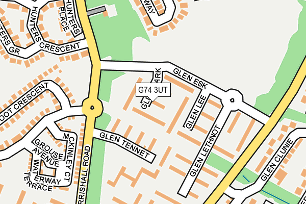 G74 3UT map - OS OpenMap – Local (Ordnance Survey)