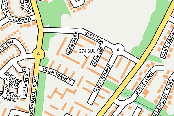 G74 3UU map - OS OpenMap – Local (Ordnance Survey)