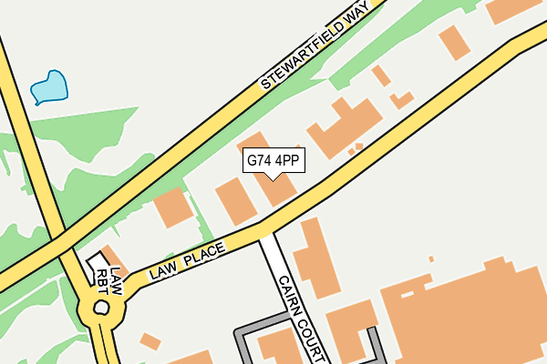 G74 4PP map - OS OpenMap – Local (Ordnance Survey)