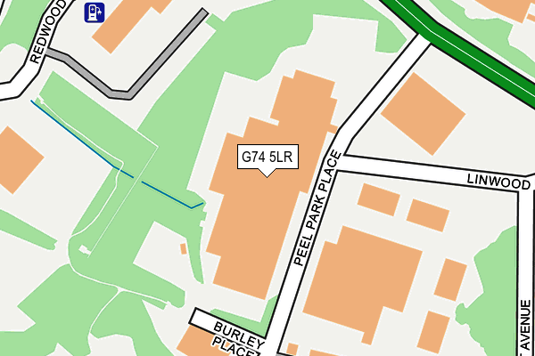 G74 5LR map - OS OpenMap – Local (Ordnance Survey)