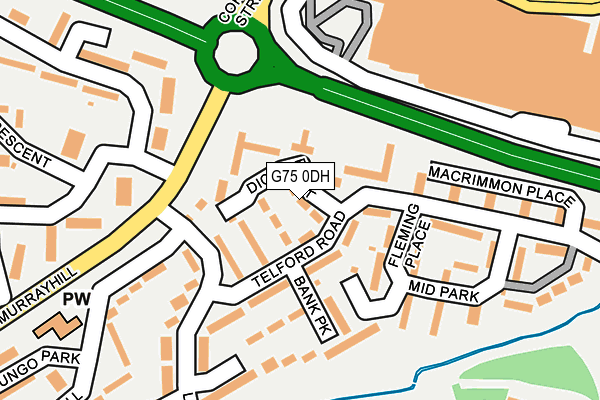 G75 0DH map - OS OpenMap – Local (Ordnance Survey)