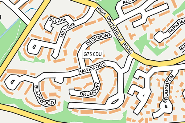 G75 0DU map - OS OpenMap – Local (Ordnance Survey)
