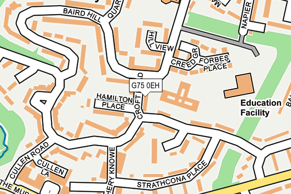 G75 0EH map - OS OpenMap – Local (Ordnance Survey)