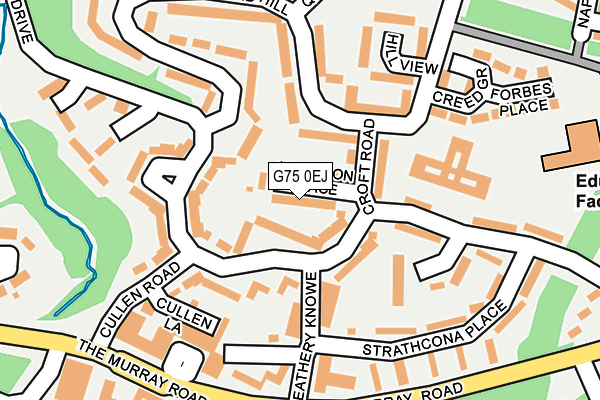 G75 0EJ map - OS OpenMap – Local (Ordnance Survey)