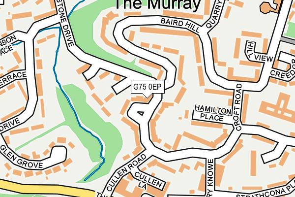 G75 0EP map - OS OpenMap – Local (Ordnance Survey)