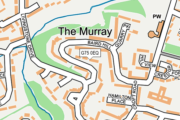 G75 0EQ map - OS OpenMap – Local (Ordnance Survey)