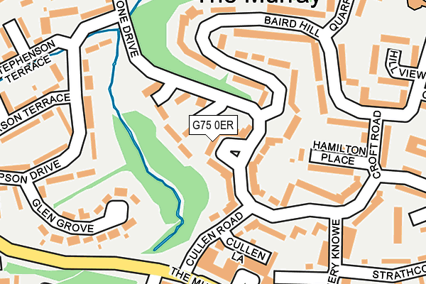 G75 0ER map - OS OpenMap – Local (Ordnance Survey)