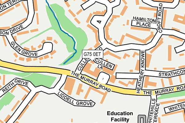 G75 0ET map - OS OpenMap – Local (Ordnance Survey)