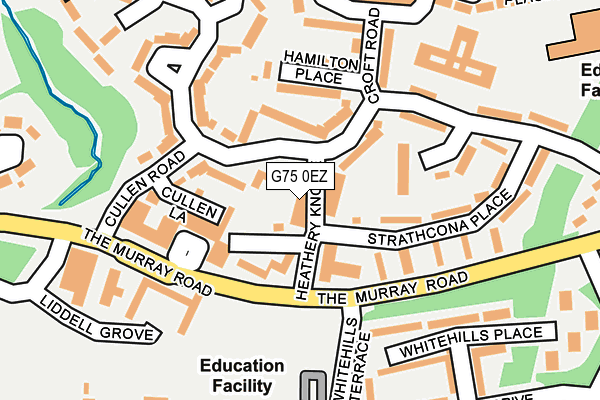 G75 0EZ map - OS OpenMap – Local (Ordnance Survey)