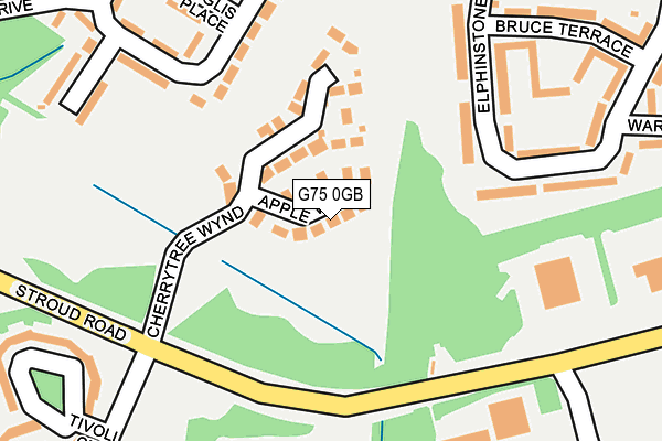 G75 0GB map - OS OpenMap – Local (Ordnance Survey)