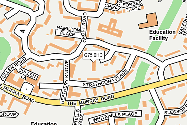 G75 0HD map - OS OpenMap – Local (Ordnance Survey)