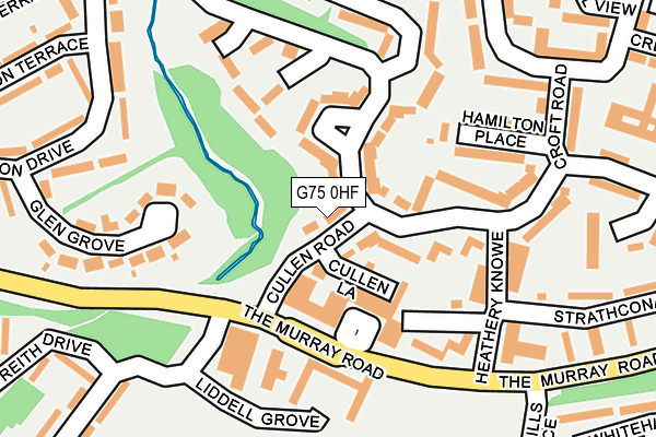 G75 0HF map - OS OpenMap – Local (Ordnance Survey)