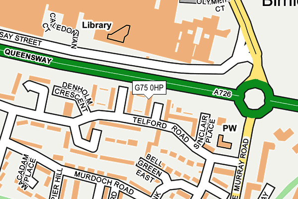 G75 0HP map - OS OpenMap – Local (Ordnance Survey)
