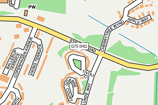 G75 0HQ map - OS OpenMap – Local (Ordnance Survey)