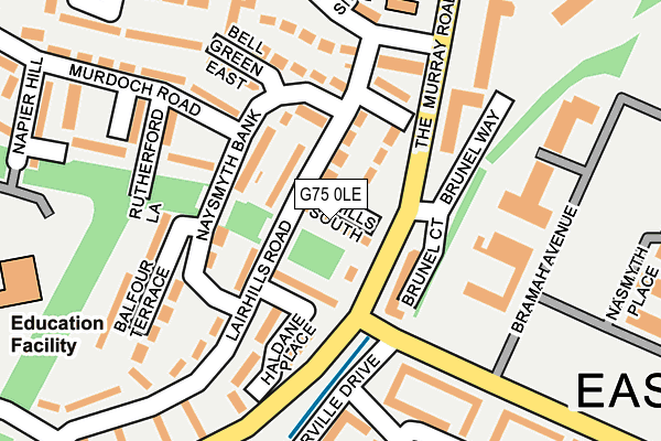 G75 0LE map - OS OpenMap – Local (Ordnance Survey)
