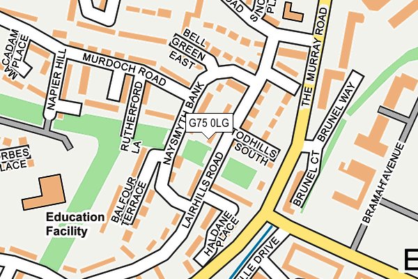 G75 0LG map - OS OpenMap – Local (Ordnance Survey)